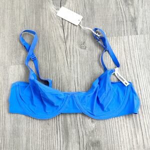NWT aerie SMOOTHEZ Mesh Unlined Full Coverage Bra Underwire Blue Size 34B